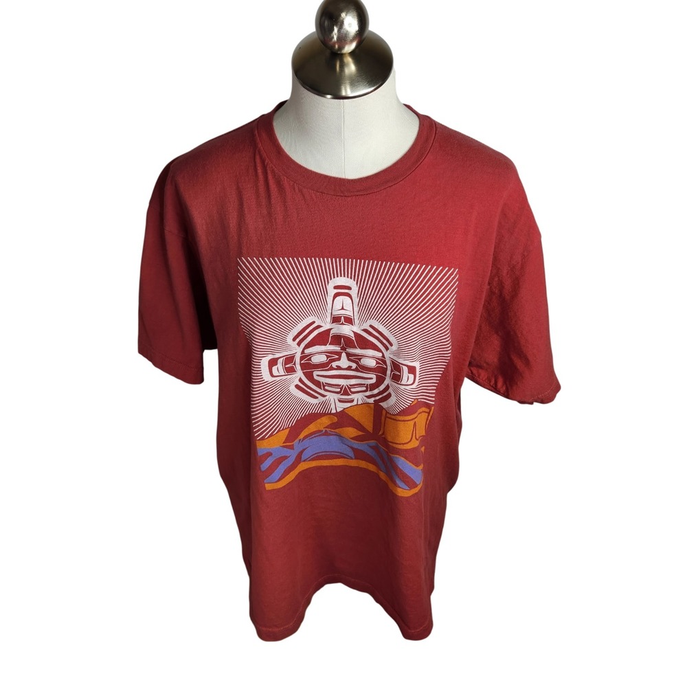 Native Northwest Apparel Short Sleeve T-Shirt‎ Unisex Size XL Tribal Art Design